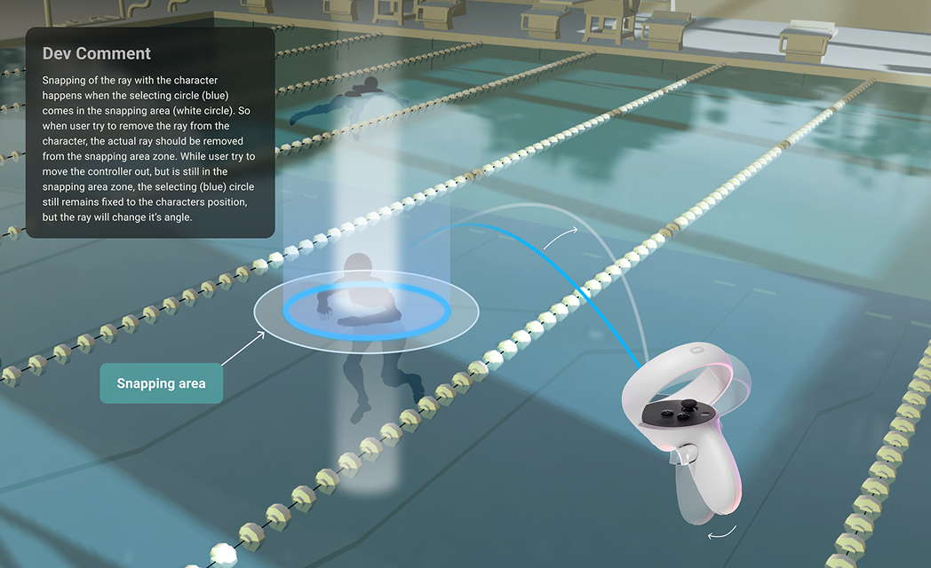 VR UI screen