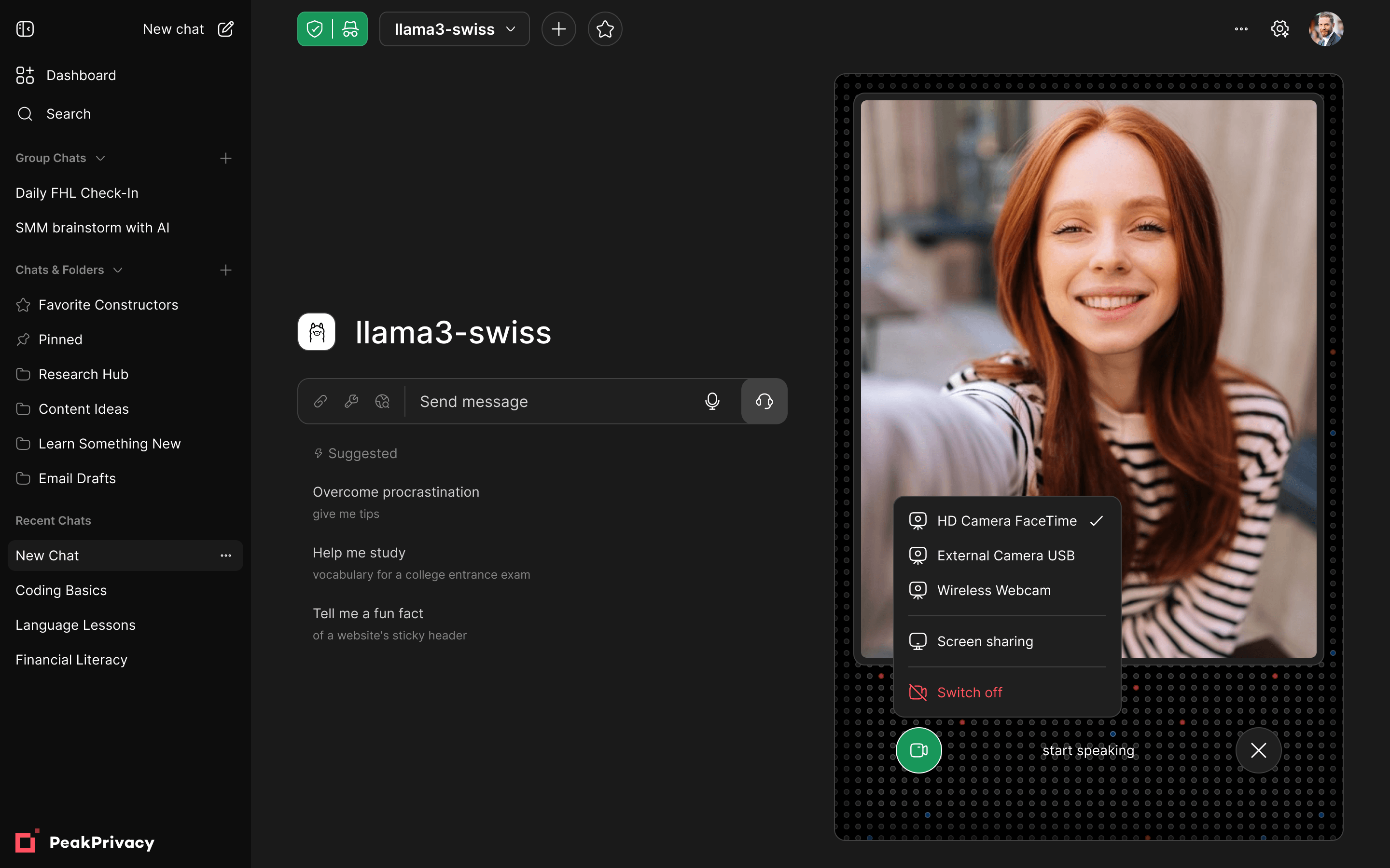 Admin panel