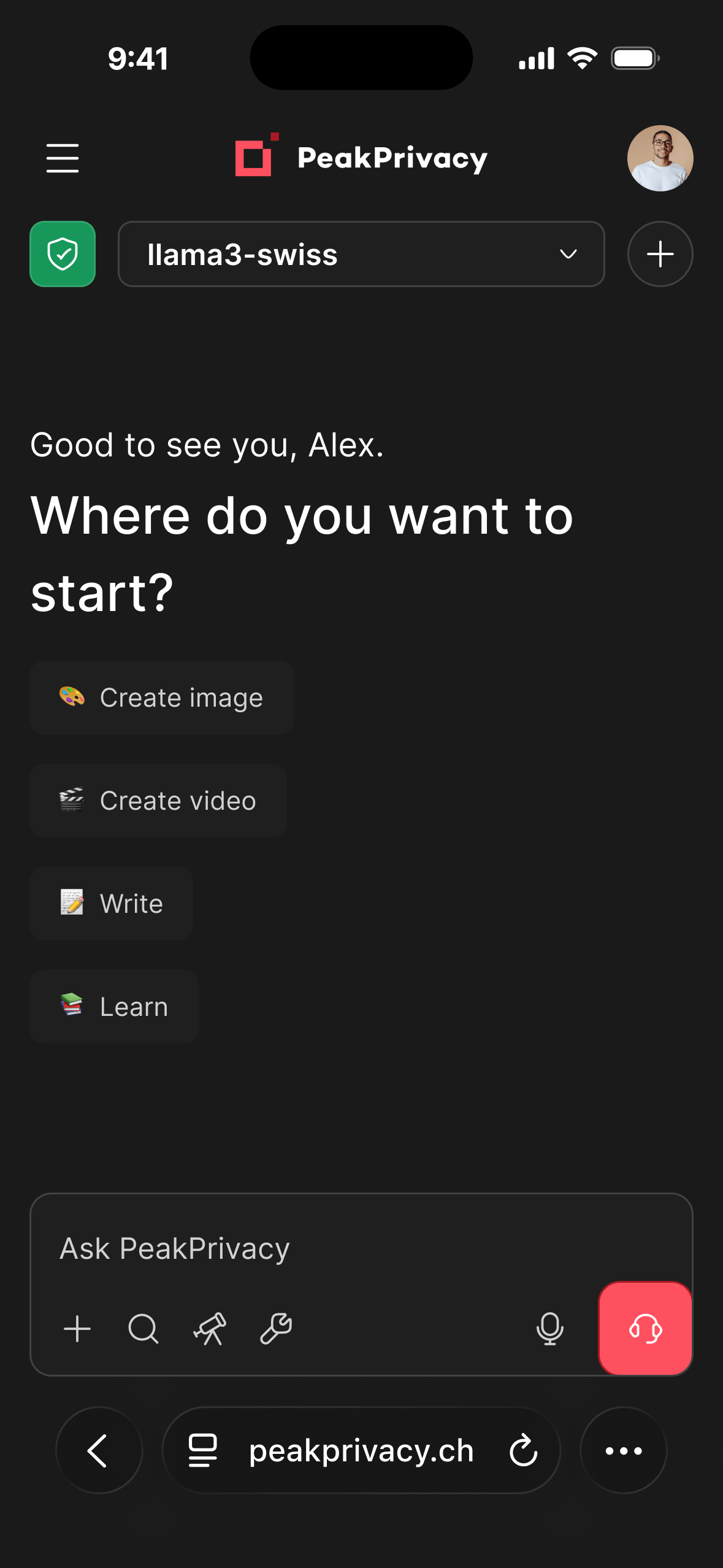 New chat mobile