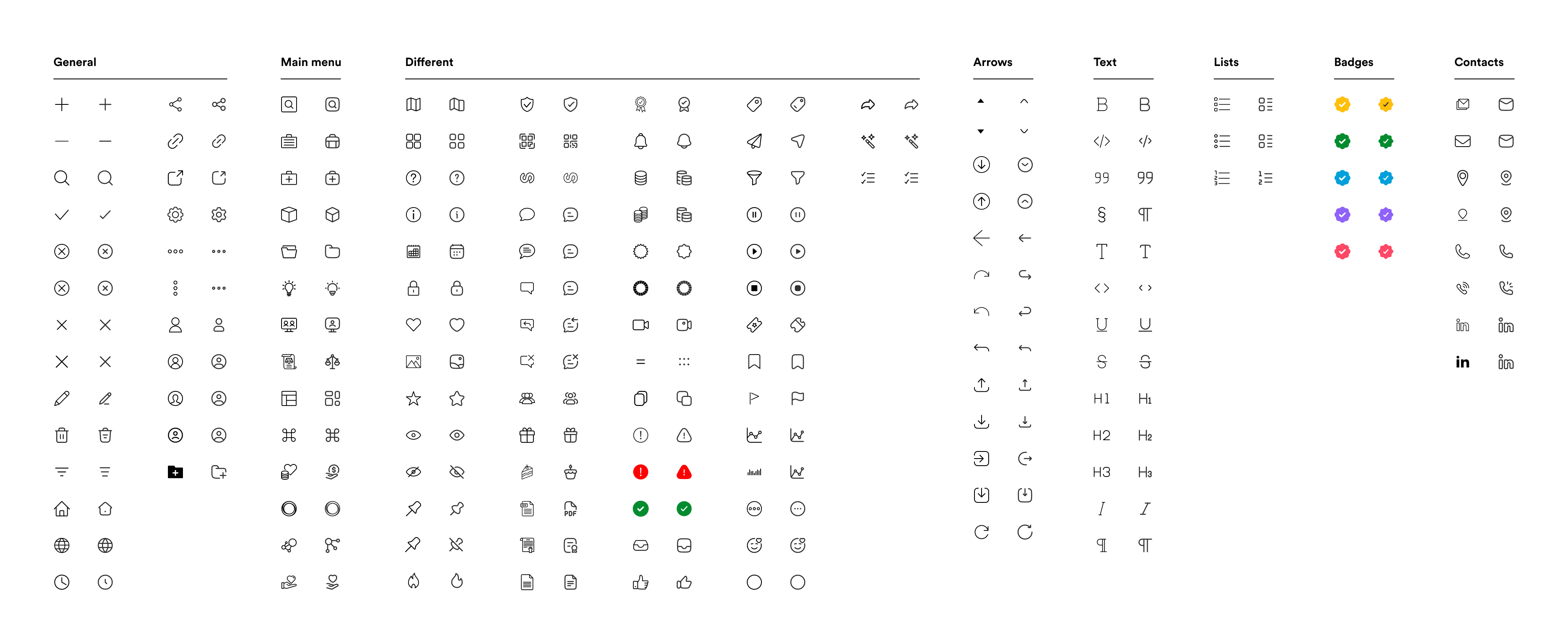 New icon system