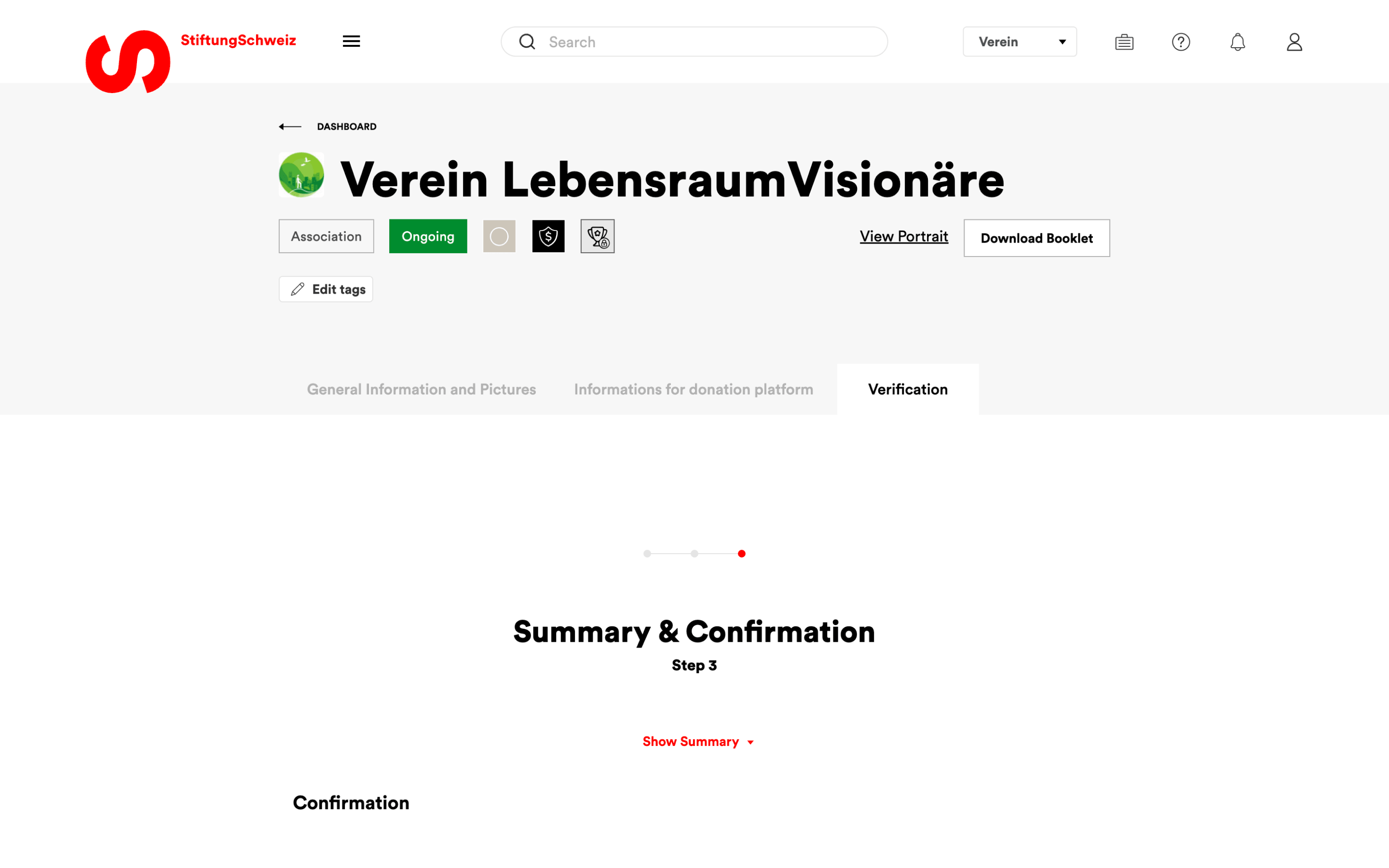 Legacy verification flow